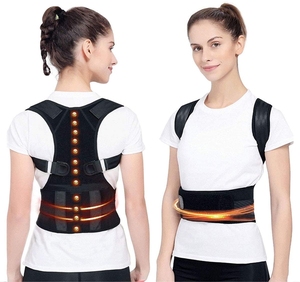 Correcteur de posture magnétique en néoprène pour hommes et femmes, <span class=keywords><strong>corset</strong></span> respirant pour le dos, ceinture d'épaule pour le soutien de la colonne vertébrale, la sécurité physique - Product Image 1