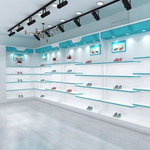 Mueble de Exhibición de Bolsos de Madera para Tienda de Zapatos, Diseño Personalizado de Fábrica, Mueble Comercial de Alta Gama para Tienda de Zapatos - Product Image 3