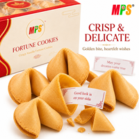 Fabricant chinois de biscuits de la fortune individuels personnalisés, mochi aromatisé avec messages, bonbons en vrac pour fêtes