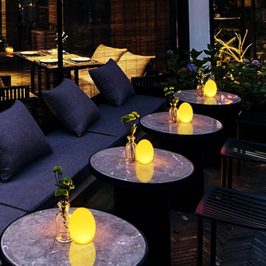 Minimalist RGB Color-<strong>changing</strong> LED Egg-shaped Dining <strong>Table</strong> Lamp Suitable for Home Restaurants and Hotel Atmospheres - Product Image 6