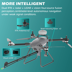 Dron de Limpieza de Ventanas de Alta Presión con Control Remoto, Inteligente, con Evitación de Obstáculos, para Limpieza Comercial de Ventanas de Oficinas y Muros Cortina - Product Image 3