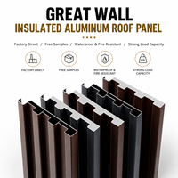 Paneles de Techo y Pared de Aleación de Aluminio Aislados Personalizados para Casas Prefabricadas, Almacenes, Talleres, Cámaras Frigoríficas y Uso en Exteriores