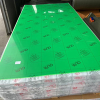 100% vierge 3mm d'épaisseur 1220mm * 2440mm feuille acrylique colorée écologique 100% service de coupe de matériel vierge inclus