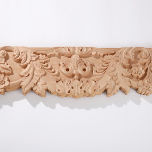 Armoire à vin en hêtre allemand sur mesure, moulures finement sculptées, décoration murale de fond, bandes de bordure, garniture de plafond de luxe léger - Product Image 1