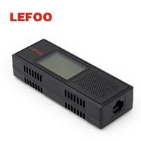 Transmitter Suhu dan Kelembapan Magnetik Akurasi Tinggi RS485 Modbus Dual RJ45 Sensor LCD OEM/ODM LEFOO LFH60 untuk Ruang Server