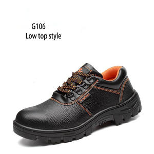 أحذية سلامة للأعمال الإنشائية من جلد البقر المشقوق والمنقوش، مقاومة للماء مع مقدمة ونعل من الفولاذ - Product Image 6