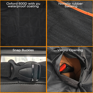 Robuste Anti-Rutsch-Boden Wasserdichte Oxford-Gewebe Sport-Stil Autositzbezug Haustier Rücksitzmatte für Hunde und Katzen - Product Image 5
