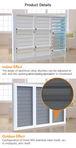 Rosenilan dimensioni personalizzate finestra in alluminio interno piantagione persiana adatto a tutte le finestre - Product Image 6