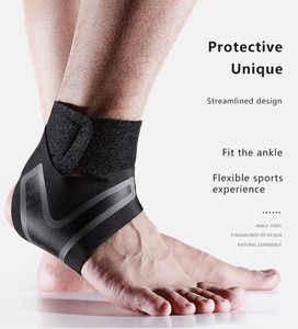 Attelle de cheville sportive réglable en néoprène élastique avec protection pour la course à pied, le basketball et la prévention du pied tombant - Product Image 3