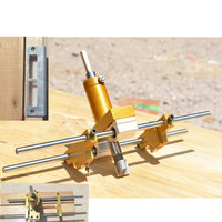 Système de guidage de perçage de trous de serrure en acier allié durable pour portes en bois, kit d'ouverture de trous de serrure
