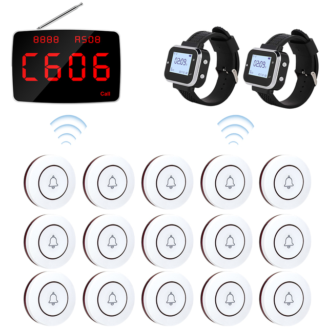Restaurant and Hotel Wireless Calling System Waiter Call Bell, Call Button