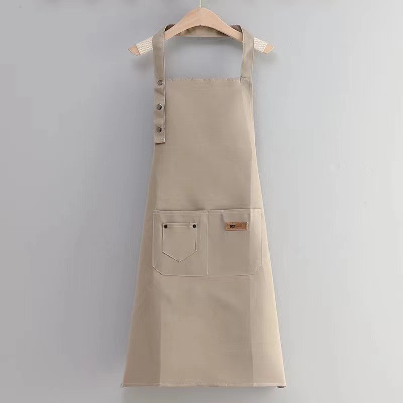 Three-button neck khachi apron