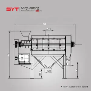 SanYuanTang горизонтальный центробежный сепаратор сита для порошка