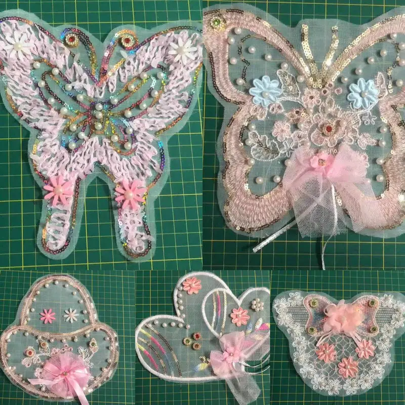 Aksesoris patch applique kustom bordir gadis indah patch untuk pakaian