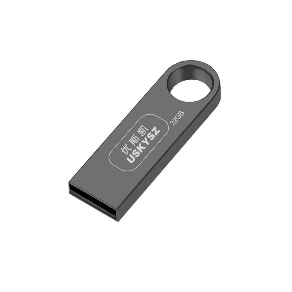 Métal USB Disque 2gb 4gb argent usb cadeau 8gb 16 go lecteur flash 2.0 3.0 usb 32 go memory stick avec logo