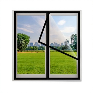 Moustiquaire magnétique anti-moustiques perméable à l'air pour fenêtre, idéale pour la ventilation des fenêtres de la maison et du bureau - Product Image 1