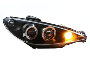 Phare Avant LED Modifié avec <span class=keywords><strong>Feux</strong></span> <span class=keywords><strong>de</strong></span> <span class=keywords><strong>Jour</strong></span> LED pour Peugeot <span class=keywords><strong>206</strong></span> 2004-2008 - Product Image 4