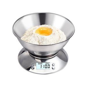 Balance de cuisine numérique en acier inoxydable avec bol YHKS-020 - Product Image 1