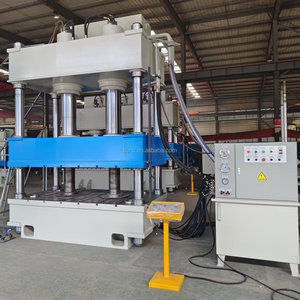 Presse hydraulique à quatre colonnes et trois poutres Taili Y32 avec plateaux de pressage lisses 400T, céramique intacte, formage de pièces vierges, moteur PLC - Product Image 5