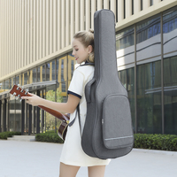 Sac de concert de guitare électrique OEM logo personnalisé rembourré de mousse étanche double bretelles étui de guitare électrique