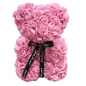 Hot 25cm artificial Foam Teddy Bear Rose bear flower valentine's day gift