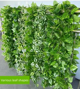 พวงมาลัยต้นไม้ประดิษฐ์ขายส่ง ใบไม้สีเขียว ไม้เลื้อยตกแต่ง พลาสติกสัมผัสเหมือนจริง ไม้เลื้อยแขวน - Product Image 2