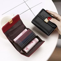 Portefeuille en cuir de haute qualité avec porte-cartes pour cartes d'identité, bancaires et de crédit, étui sécurisé à fermeture éclair pour les essentiels