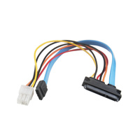 Kabel ekstensi daya SATA III 7 + 15PIN ke SATA3.0, kabel daya ekstensi SATA 22 Pin