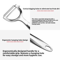 Sharp Vegetable Peelers-10 Years No-Rust Stainless Steel Serrated Manual Easy Use Durable Non-Slip Ergonomic