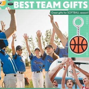 Lot de 36 <span class=keywords><strong>porte</strong></span>-clés en PVC personnalisables sur le thème du sport (baseball, football, basketball) – Cadeaux de fête en gros, récompenses d'équipe, sacs cadeaux - Product Image 5