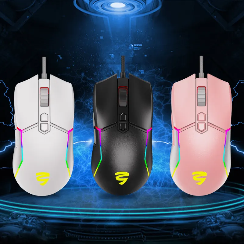 Modedesign Gaming Maus Ergonomische RGB Hintergrund beleuchtung OEM Wired Wireless Wiederauf ladbare Verson Keyceo