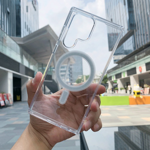 เคสโทรศัพท์แม่เหล็กใสกันกระแทกด้านหลังสำหรับ S25 Samsung เคส S22 S23 S24พิเศษพร้อมบรรจุภัณฑ์ขายปลีก - Product Image 3