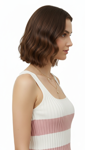 Women's Striped Short Casual Tank <b>Top</b> Soft Breathable Summer Wear for Gym Yoga Home Daily Comfortable Stylish Design - Product Image 6