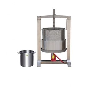 Presse-agrumes manuelle hydraulique en acier inoxydable Manor, petite presse à fruits pour agrumes, raisins, myrtilles, mûres - Product Image 3