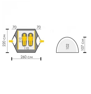 <span class=keywords><strong>Tente</strong></span> <span class=keywords><strong>hamac</strong></span> professionnelle pour <span class=keywords><strong>2</strong></span> <span class=keywords><strong>personnes</strong></span>, tissu Ripstop 75D, ultra-imperméable 10000MM, robuste et légère, pour randonneurs - Product Image 6