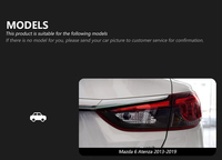 Feux arrière LED fumés effet écailles de dragon style Maserati pour Mazda 6 Atenza 2013-2019 Berline, accessoires auto de retrofit