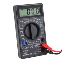 Multimeter Digital LCD AC/DC DT830B 750/1000V Voltmeter Amperemeter Ohm Tester Meter Genggam Keamanan Tinggi Multimeter Digital