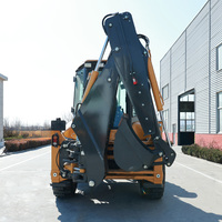 Livraison gratuite Chargeuse-pelleteuse chinoise, moteur diesel, chargeuse sur pneus 4x4, mini-tracteur multifonction