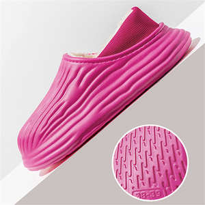 Winter warme Pelz Baumwolle weiche Hausschuhe Atmungsaktiv und leicht mit wasserdichten rutsch festen Funktionen Comfort Style Home Hausschuhe - Product Image 3