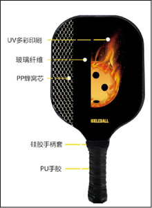 ไม้พายพิกเคิลบอลแบบพกพา <span class=keywords><strong>Joola</strong></span> Pro IV Player Edition ขนาด 16 มม. T700 Gen4 คุณภาพสูง ผลิตจากคาร์บอนไฟเบอร์แบบรังผึ้งเคลือบด้าน - Product Image 5