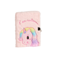 Kinder Mädchen Geschenk Kawaii Mini Süßes Notizbuch Cartoon Tier Weiches Flauschiges Plüsch-Tagebuch Notizbuch