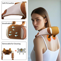 Masseur de cou électrique Shiatsu à pétrissage profond OEM/ODM d'usine avec fonction chauffante, appareil de massage cervical portable pour soulager la douleur
