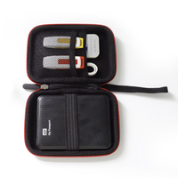 Tas hard drive ponsel 2.5 inci kustom kotak penyimpanan aksesori portabel kabel data headphone tas casing hard disk EVA