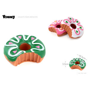 Jouet à mâcher pour chien Yommy Rubber Donut 10,3 cm - Product Image 1