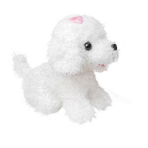 2024 Valentinstagsgeschenk elektrisches Plüsch-Haustier-Spielzeug mit gehendem Wiggingschwanz weißes Haustier-Welpen-Spielzeug für Mädchen Tierspielzeug - Product Image 3