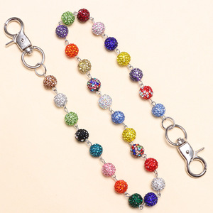 โซ่คาดเอวประดับเพชรเทียม ชั้นเดียว สีผสม โลหะผสมสังกะสี สำหรับใส่ทุกวัน แฟชั่นบอดี้เชน - Product Image 3