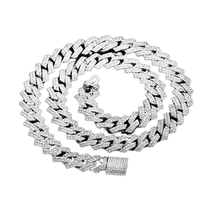 Chaîne à maillons cubains en alliage de 15 mm pour femmes - Product Image 1