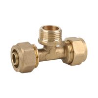 1 OEM ODM forgé 3/4 "-2" AL PEX gaz tuyau en laiton raccord adaptateur douille coude té raccords de compression