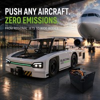 Batterie au lithium pour tracteur d'avion 80V 500Ah LiFePO4, remplacement de batterie au plomb-acide, pour tracteur de poussée GSE d'aéroport, couple élevé, aviation