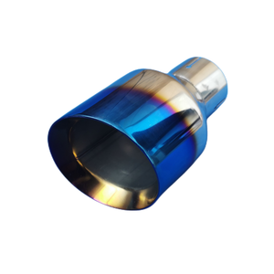 Embout d'échappement universel de voiture en acier inoxydable de 114mm, <span class=keywords><strong>coupe</strong></span> inclinée, tuyau de queue chromé, accessoire de garniture d'extrémité de silencieux - Product Image 6